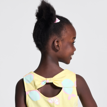 قميص داخلي مطبوع عليه صورة الليمون، أصفر اللون للفتيات